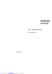 ZANKER ZKK 266 DSC Gebrauchsanleitung