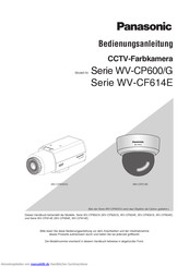 Panasonic Serie WV-CP600/G Bedienungsanleitung