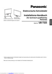 Panasonic UB-7325 Installationshandbuch