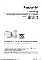 Panasonic KX-PRX120G Kurzanleitung