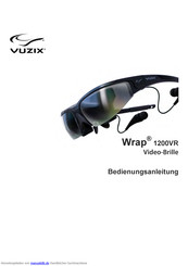 Vuzix Wrap 1200VR Bedienungsanleitung