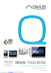 Divus Touchzone TZ10 Kurzanleitung