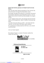 NEFF B 4780.0 GB Gebrauchsanweisung