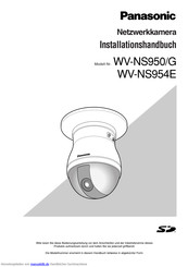 Panasonic WV-NS954E Installationshandbuch