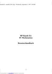 HP Kayak XA Benutzerhandbuch
