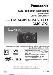 Panasonic Lumix DMC-GX1 Bedienungsanleitung