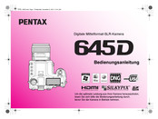 Pentax 645D Bedienungsanleitung