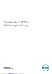Dell SE2716H Bedienungsanleitung