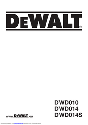 DeWalt DWD010 Bedienungsanleitung