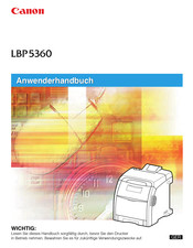 Canon LBP5360 Anwenderhandbuch