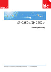 Inepro SP C250sf Bedienungsanleitung