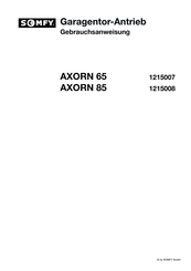SOMFY AXONRN 65 1215007 Gebrauchsanweisung