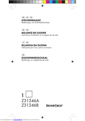 Silvercrest Z31246A Bedienungshinweise Und Sicherheitshinweise