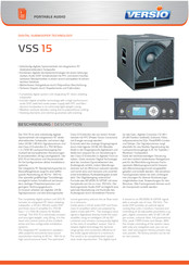 Versio VSS 15 Benutzerhandbuch
