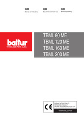baltur TBML 120 ME Bedienungsanleitung