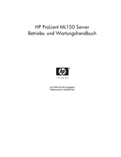 HP ProLiant ML150 Betriebshandbuch
