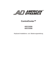 American Dynamics ControlCenter ADCC0200 Bedienungsanleitung