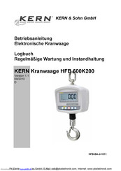 KERN HFB 600K200 Betriebsanleitung