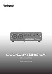 Roland Duo-capture EX Bedienungsanleitung