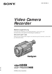 Sony CCD-TR3200E Hi8 Bedienungsanleitung