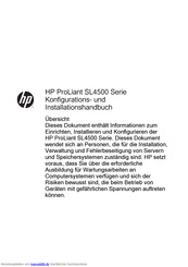 HP ProLiant SL4500 Serie Installationshandbuch