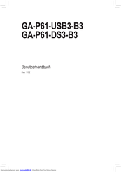 Gigabyte GA-P61-USB3-B3 Benutzerhandbuch