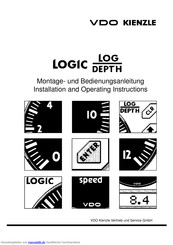 VDO Logic Log Depth Montageanleitung Und Bedienungsanleitung