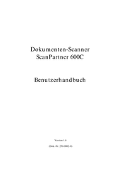 Fujitsu ScanPartner 600C Benutzerhandbuch