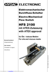 HYDAC ELECTRONIC HFS 2100 Bedienungsanleitung