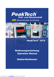 PeakTech 1075 Bedienungsanleitung