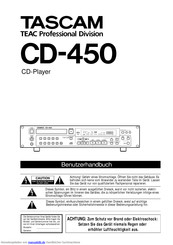 Tascam CD-450 Benutzerhandbuch