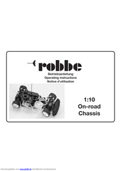 ROBBE On road-Chassis Betriebsanleitung