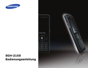 Samsung SGH-Z150 Bedienungsanleitung