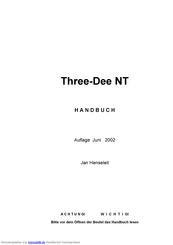Henseleit Three-Dee NT Handbuch