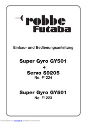 ROBBE-Futaba F1223 Einbauanleitung Und Bedienungsanleitung