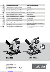 Gude GKS 210 A Betriebsanleitung