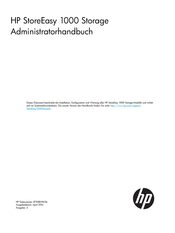 HP StoreEasy 1000 Administratorhandbuch