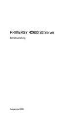 Fujitsu PRIMERGY RX600 S3 Betriebsanleitung