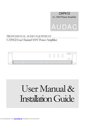 AUDAC CAP412 Benutzerhandbuch