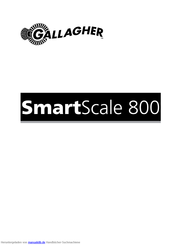 Gallagher SmartScale 800 Handbuch