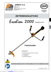 pellenc Excelion 2000 Professional Betriebsanleitung