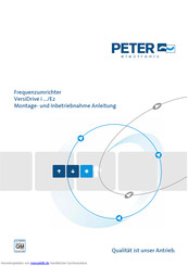 Peter Electronic VersiDrive i E2 Montage- Und Inbetriebnahme Anleitung