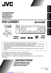 JVC KD-LHX601 Bedienungsanleitung