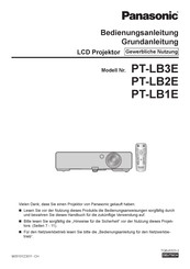 Panasonic PT-LB2E Bedienungsanleitung