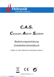Thitronik Caravan Alarm System Installation Und Betriebsanleitung