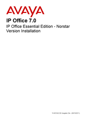 Avaya IP Office 7.0 Handbuch