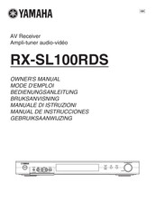 Yamaha RX-SL100RDS Bedienungsanleitung