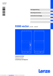 Lenze 9300 vector Montageanleitung