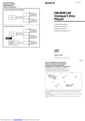 Sony CDX-3100 Installationshandbuch