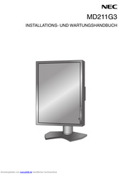 NEC MD211G3 Installationshandbuch